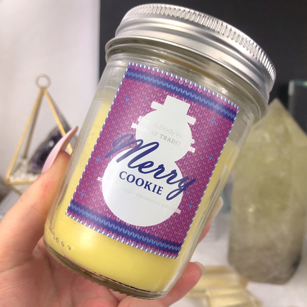 BBW Candle, Merry Cookie, Vanilla Cookie Sent